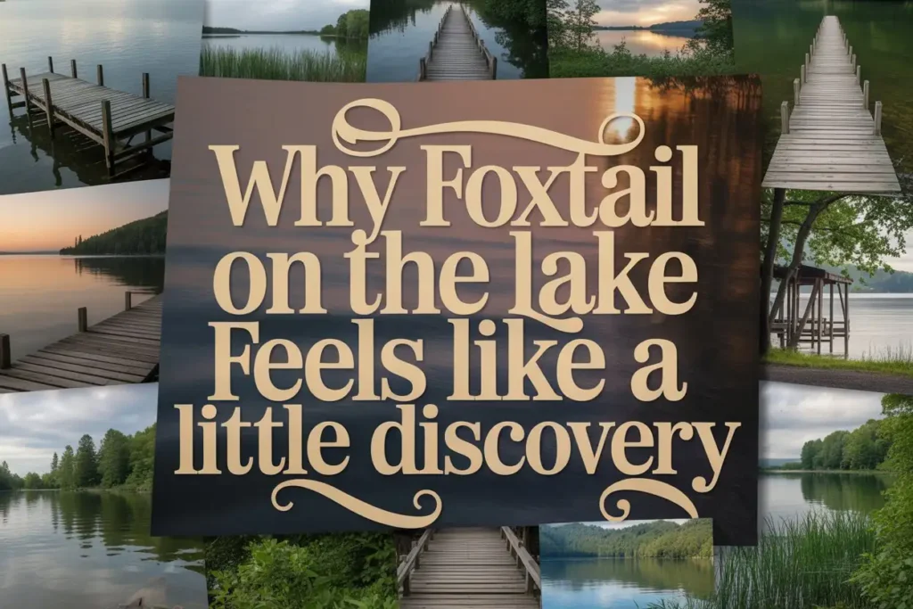 7 Things To Know Before Visiting Foxtail on the Lake in 2025 2 Why Foxtail on the Lake Feels Like a Little Discovery