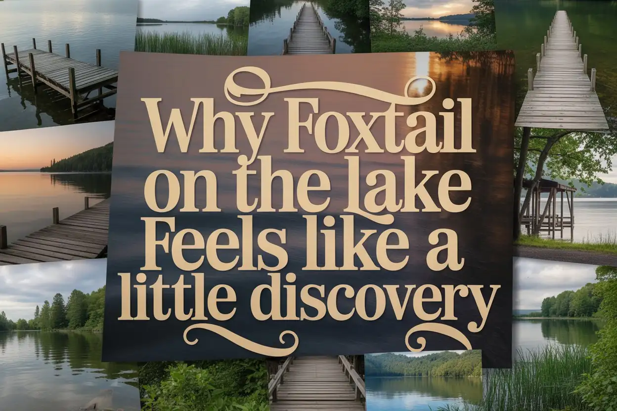 Why Foxtail on the Lake Feels Like a Little Discovery