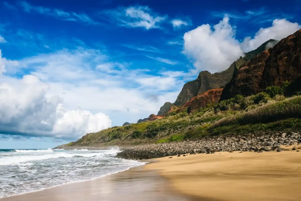 13 Stunning Pink Sand Beach Hawaii Escapes for Relaxing 14 Kalalau Beach Na Pali Coast Kauaʻi