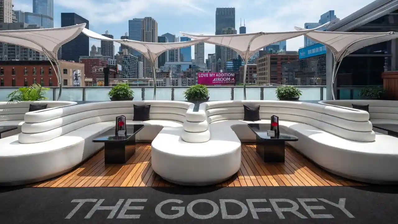 Top 15 Best Rooftop Bars in Chicago for Date Night Spots (2025) 13 IO Godfrey Rooftop Lounge