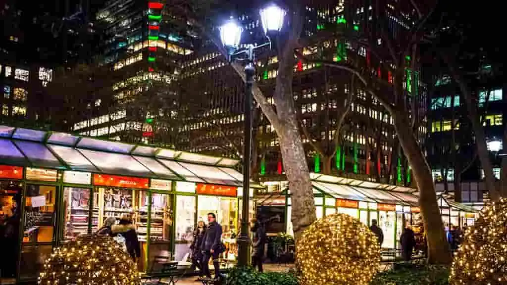Visit the Holiday Markets at Bryant Park