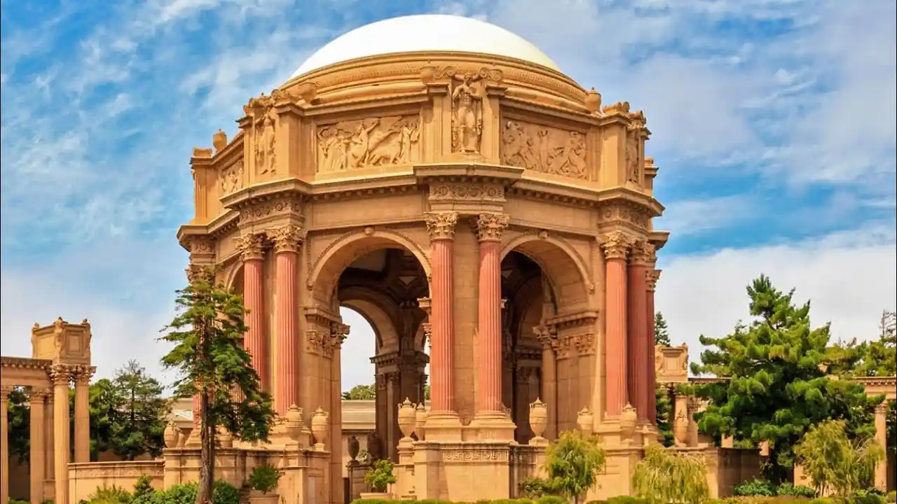 Relax at the Palace of Fine Arts